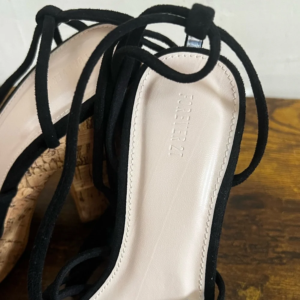 Black Strappy Platform Sandals